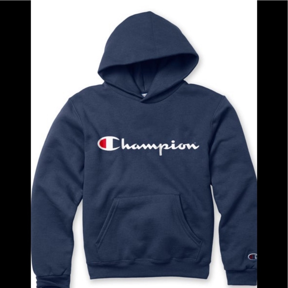 CHAMPION hoodie boys or girls  Blue small 7/8
